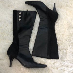 Predictions Black pointed toe boots